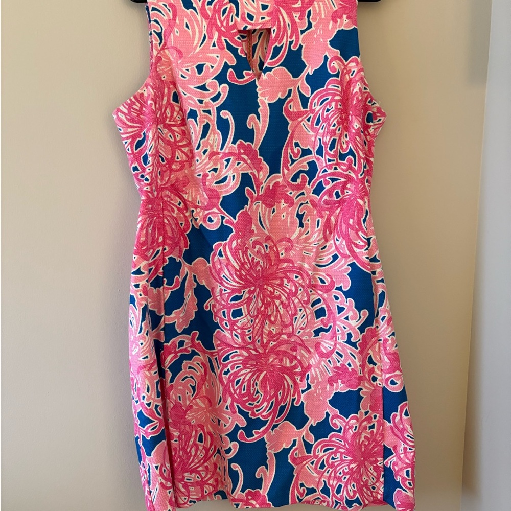 Just Taylor Pink and Blue Floral Dress